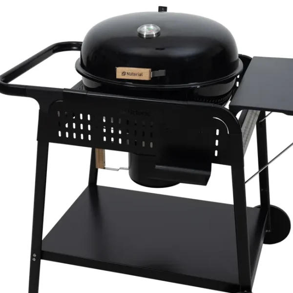 Barbecue a carvão com rodas e mesa lateral 127x69x103 cm Naterial Phoenix Gamma