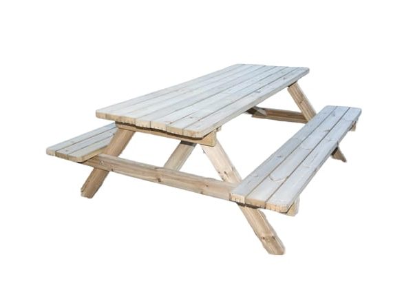 Mesa de madeira KIT PICNIC 180X150X70CM