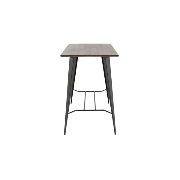 Mesa alta de madeira SOHO METAL BAMBOO 140X70X102CM